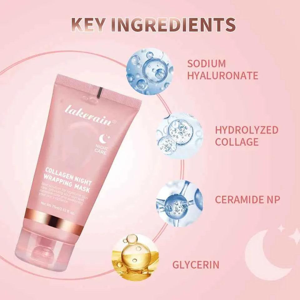 Korean Deep Collagen Mask Peel Off Mask Face Anti Wrinkle Lifting  Skin Care Masks Bio Pack Night Wrapping Woman Overnight Skin
