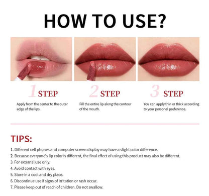 Waterproof Liquid Lipstick 8 Color Vitamin E Makeup Sets Lip Glosses Lip Plumpers Lip Cream Valentine's Day Gifts
