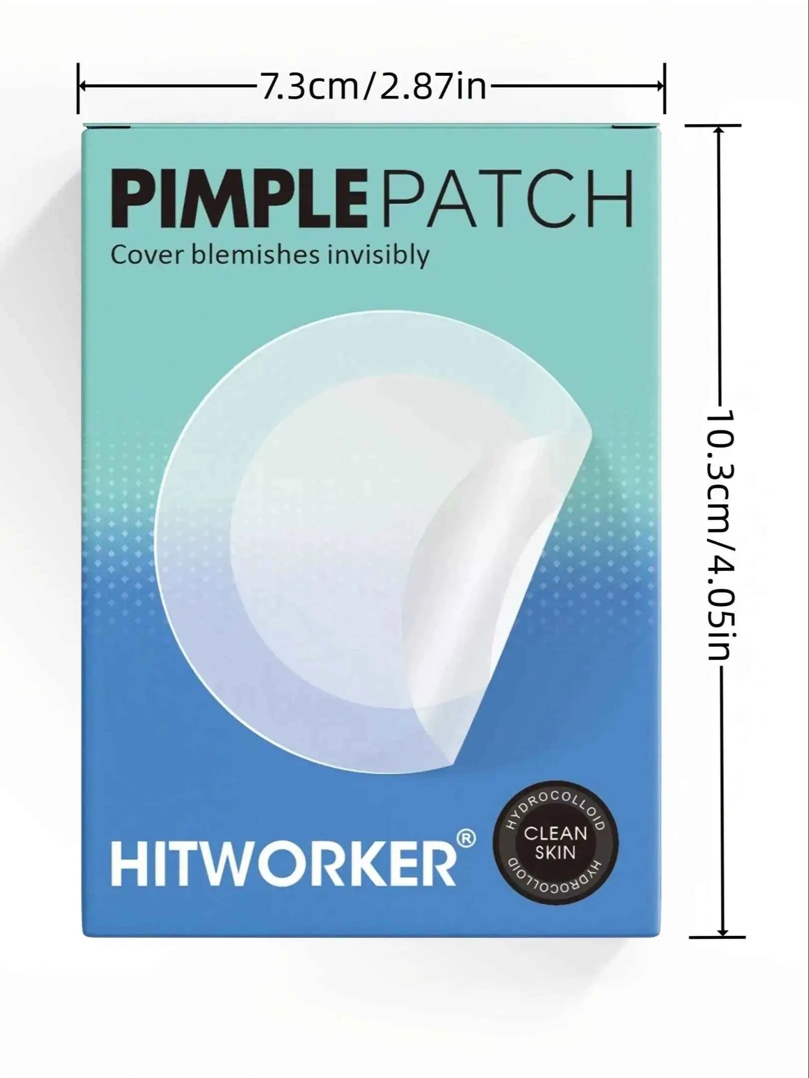 12/48 Tablets HITWORKER Hydrocolloid Acne Acne Patch Contains Tea Tree Oil and Hyaluronic Acid Invisible Acne Patch