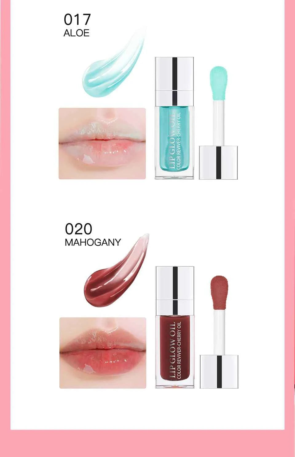 Crystal Jelly Moisturizing Lip Oil Plumping Lip Gloss Makeup Sexy Plump Lip Glow Oil Tinted Lip Plumper