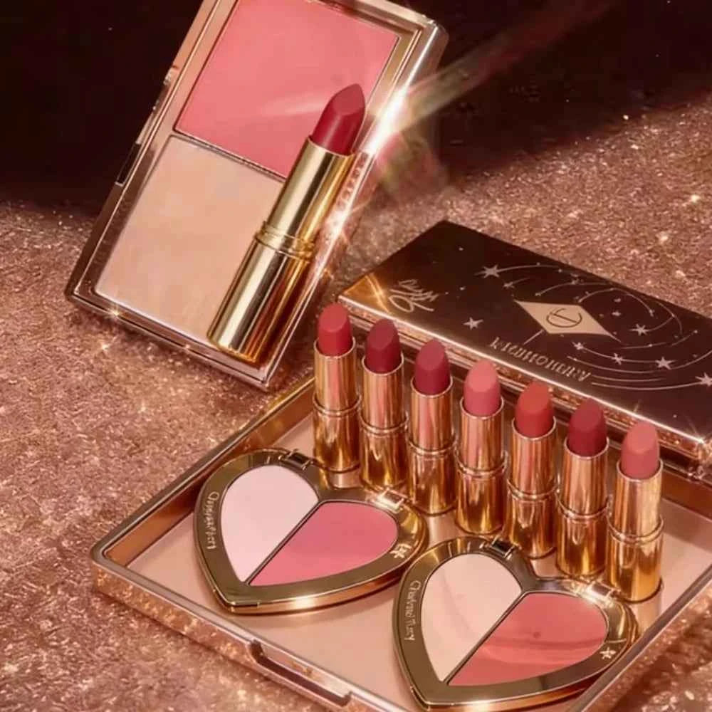Charlotte Tilbury Liquid Blush Heart Two-tone Blush Pillow Talk Lip and Cheek Glow Unreal Blush Healthy Glow Stick Cheek To Chic