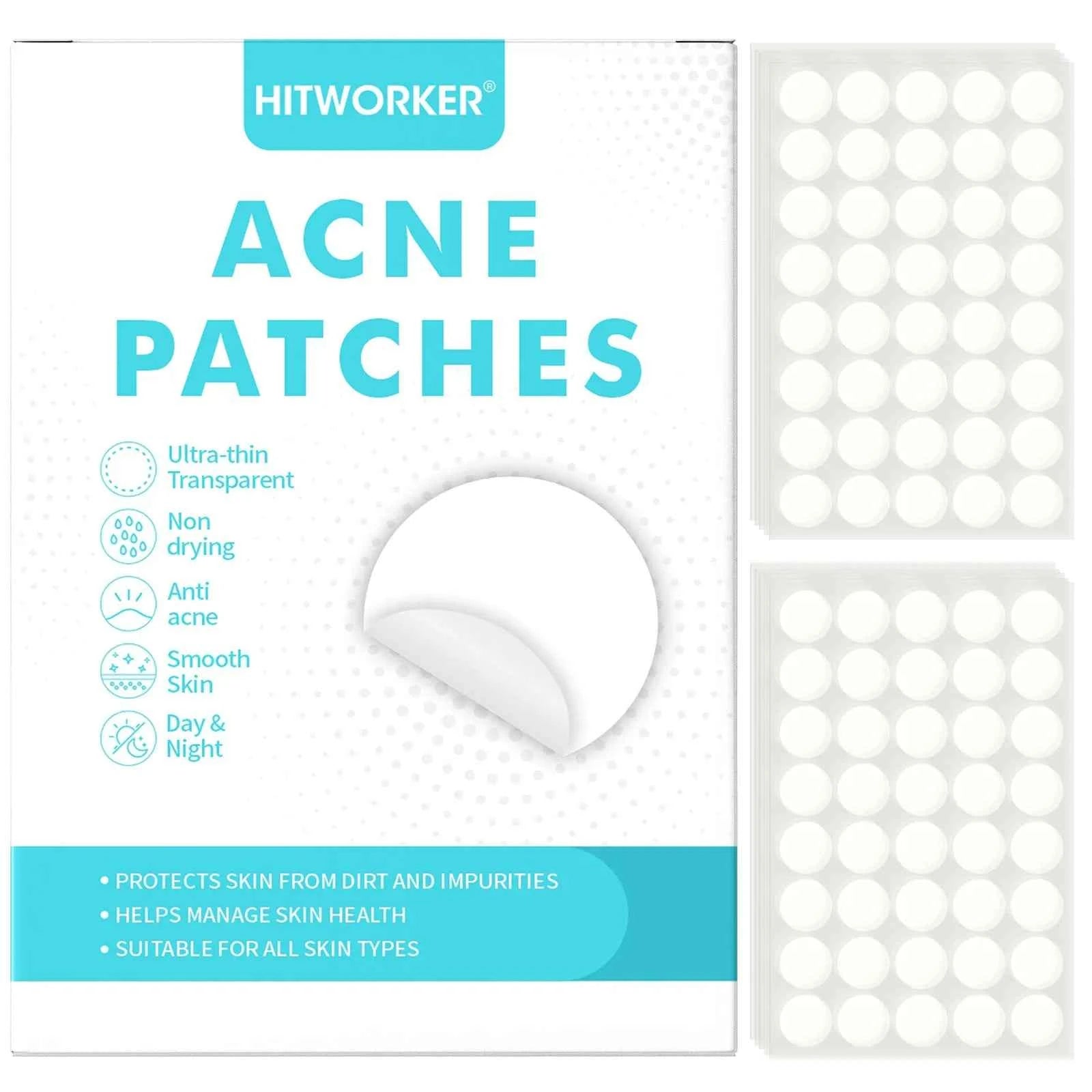 40/400 Pieces Hydrocolloid Acne Patches per Box Alcohol-Free Gentle Non-Irritating Blemish Covering Sticker for Pimples
