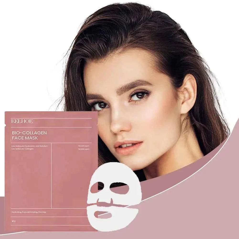 Bio-Collagen Face Mask Hydrating Overnight Hydrogel Moisturizing Facial Mask VC Whitening Anti-Aging Skincare  1/2/5/10/20pcs