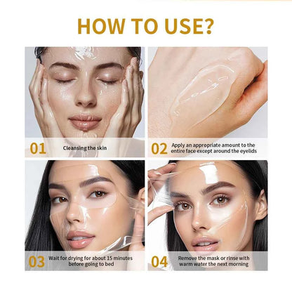 Korean Deep Collagen Mask Peel Off Mask Face Anti Wrinkle Lifting  Skin Care Masks Bio Pack Night Wrapping Woman Overnight Skin